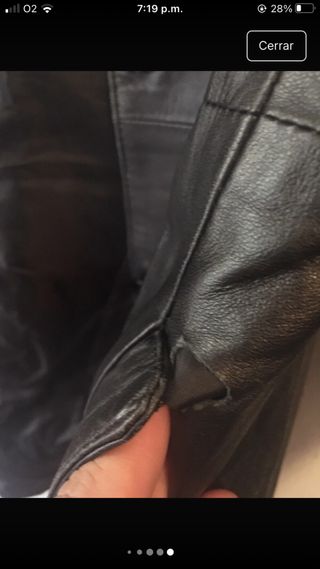 Blazer negro piel