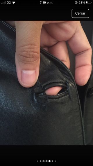 Blazer negro piel
