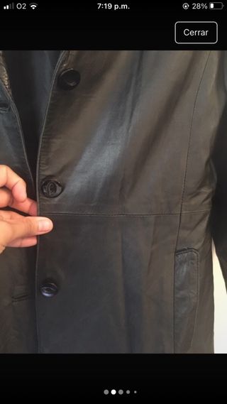 Blazer negro piel