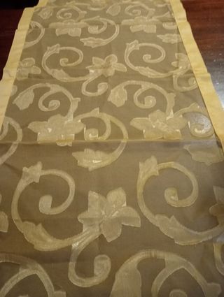  Centrotavola beige-giallo floreale