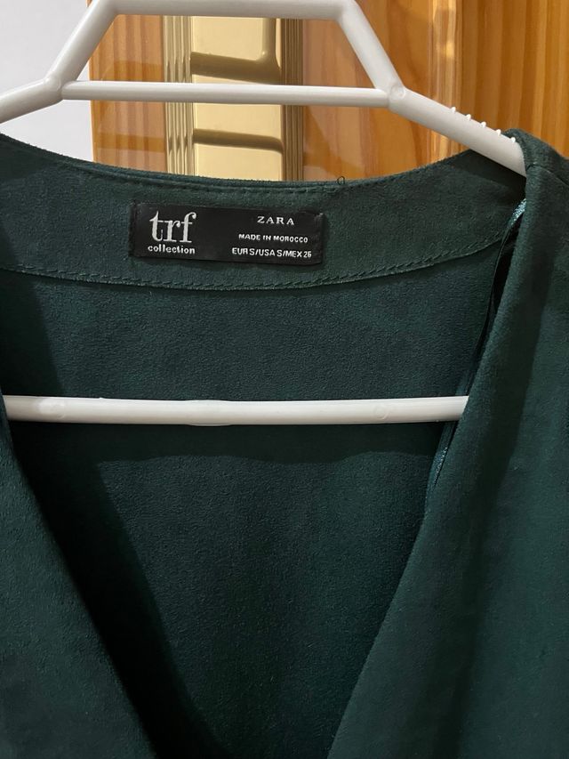 Vestido Zara verde oliva - Talla S