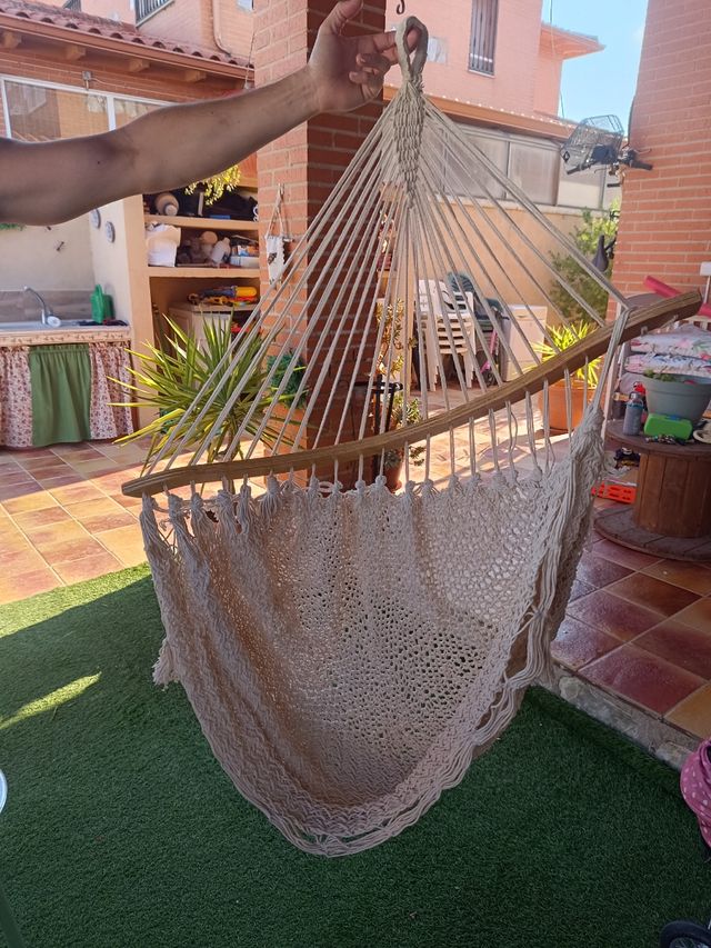 Hamaca colgante de cuerda nueva