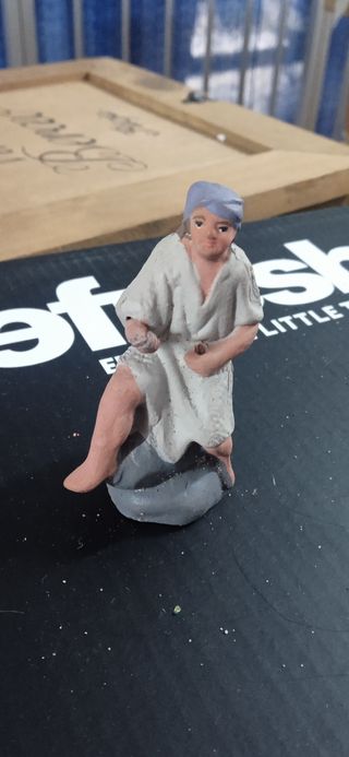 Figura belén artesano barro