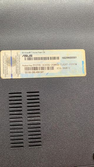 Portátil ASUS X5DI - piezas