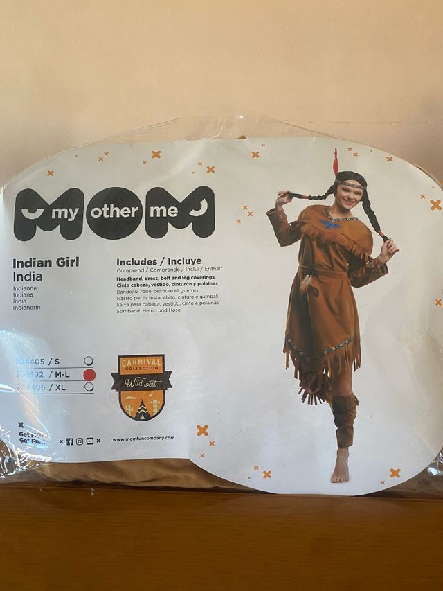 Disfraz mujer India.