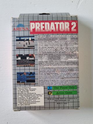Predador 2 - Sega Gamegear Game Gear 