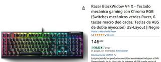 Razer BlackWidow V4 X Teclado Mecánico