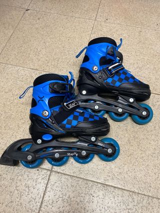 Patines en línea extensibles talla 30-33.