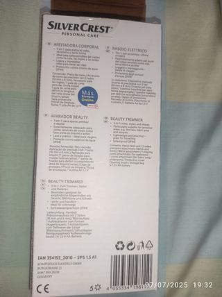 REGALO: Recambios Afeitadora Silvercrest