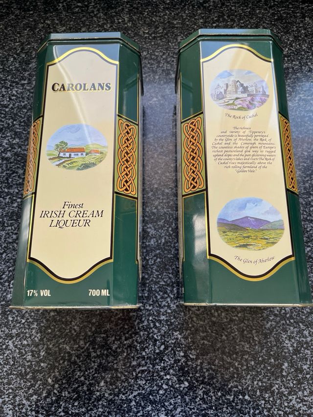 Scatole metalliche Carolans vuote