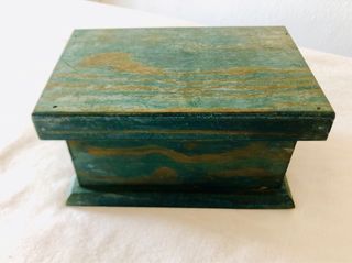 Caja Decorativa Verde y Teal