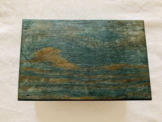Caja Decorativa Verde y Teal