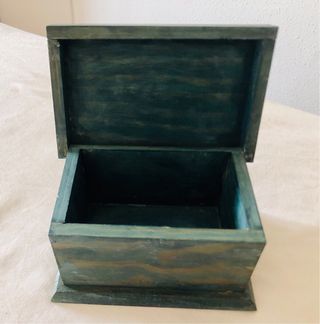 Caja Decorativa Verde y Teal