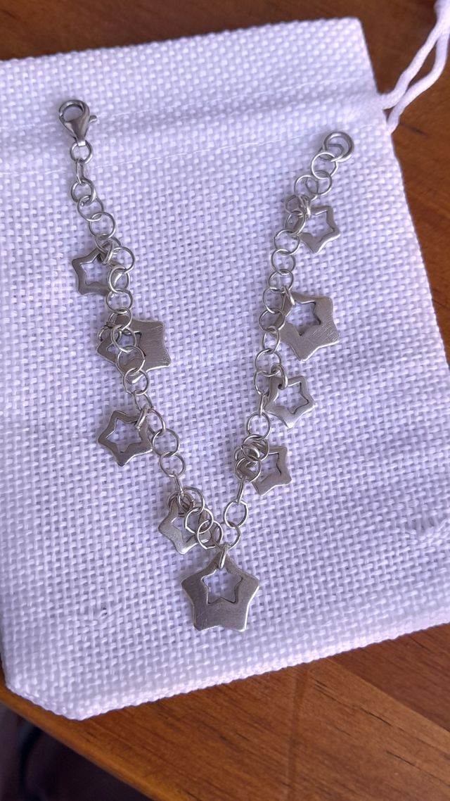 Pulsera plata estrellas - 925