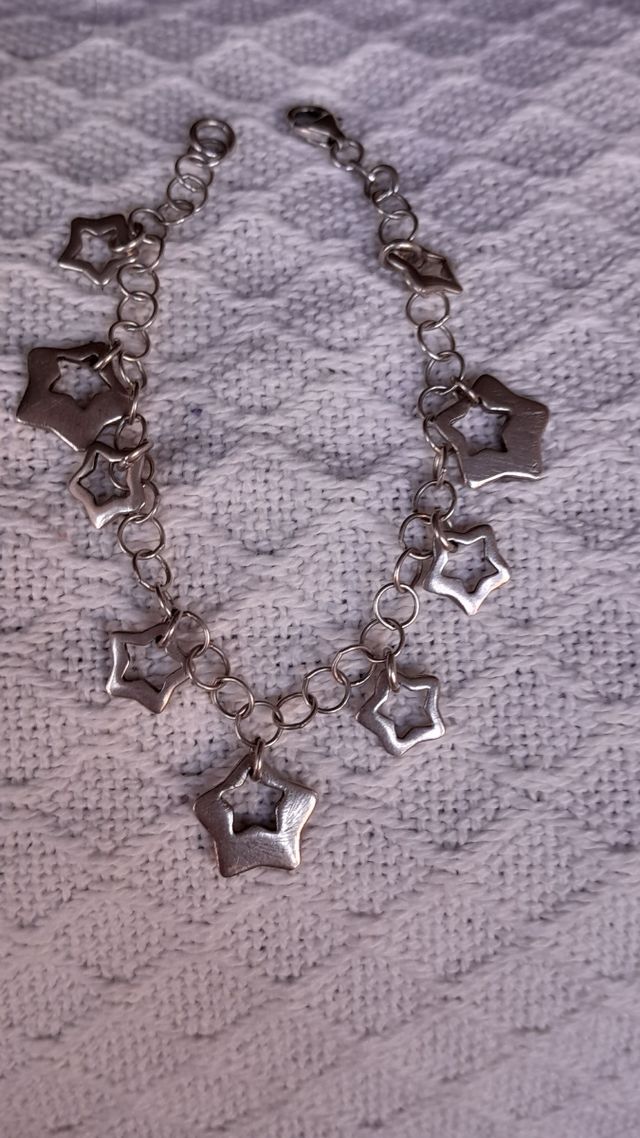 Pulsera plata estrellas - 925