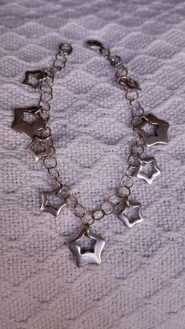 Pulsera plata estrellas - 925