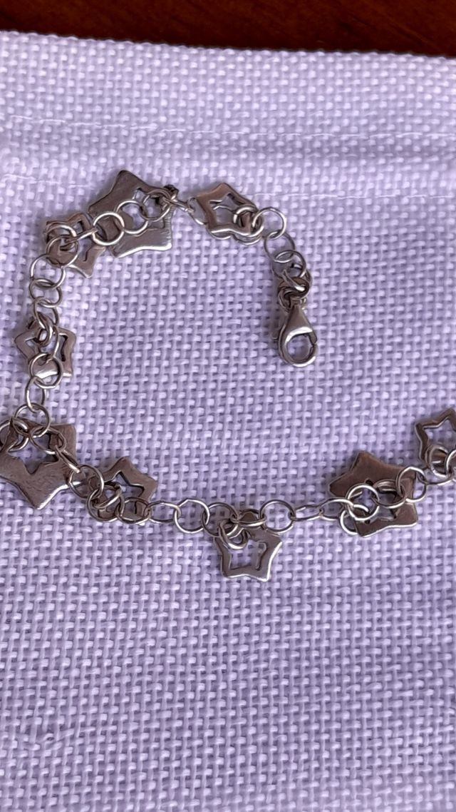 Pulsera plata estrellas - 925