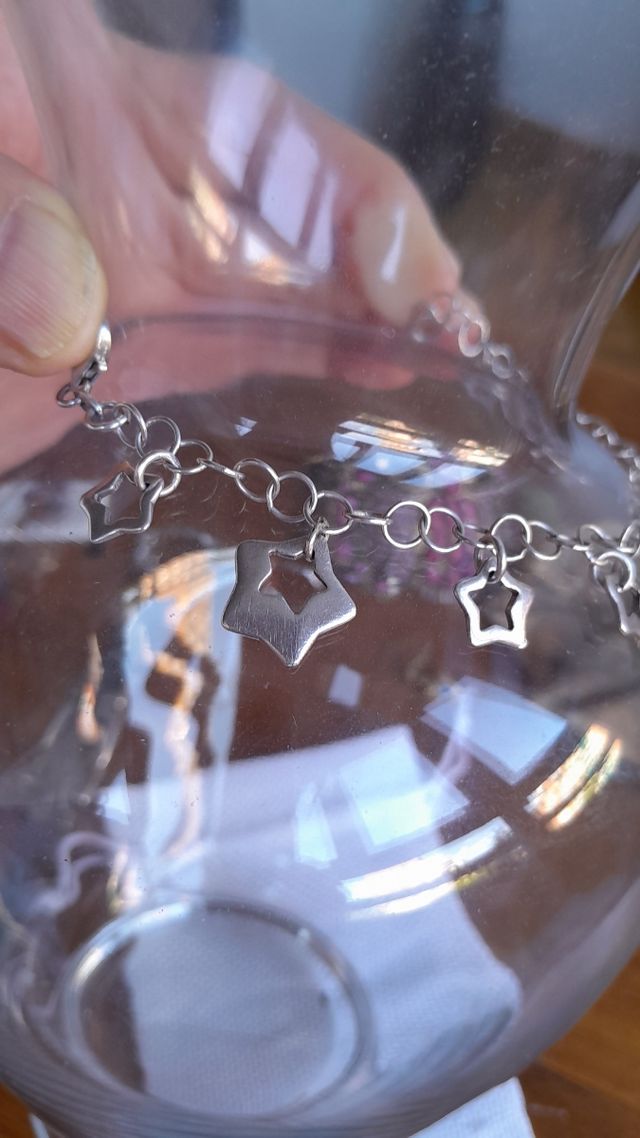 Pulsera plata estrellas - 925