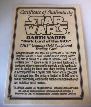 Cartão Star Wars Darth Vader