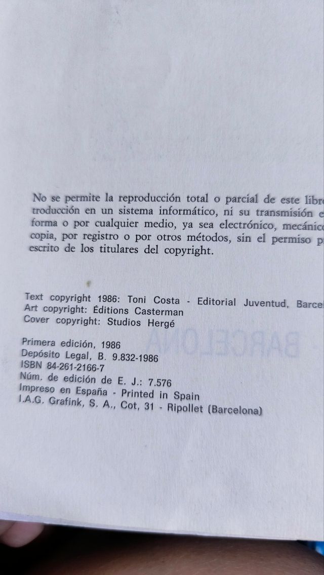 Primera edición Diccionario de tintin