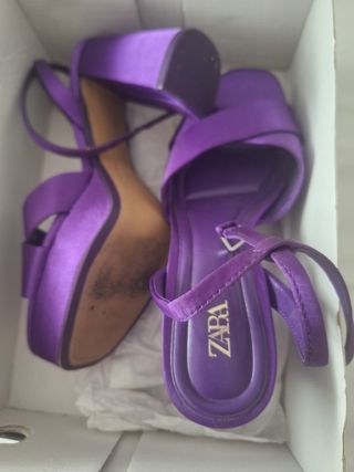 Zapatos tacón Zara - Morados