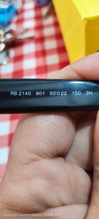 Cristales Rayban Wayfarer 2140 negros