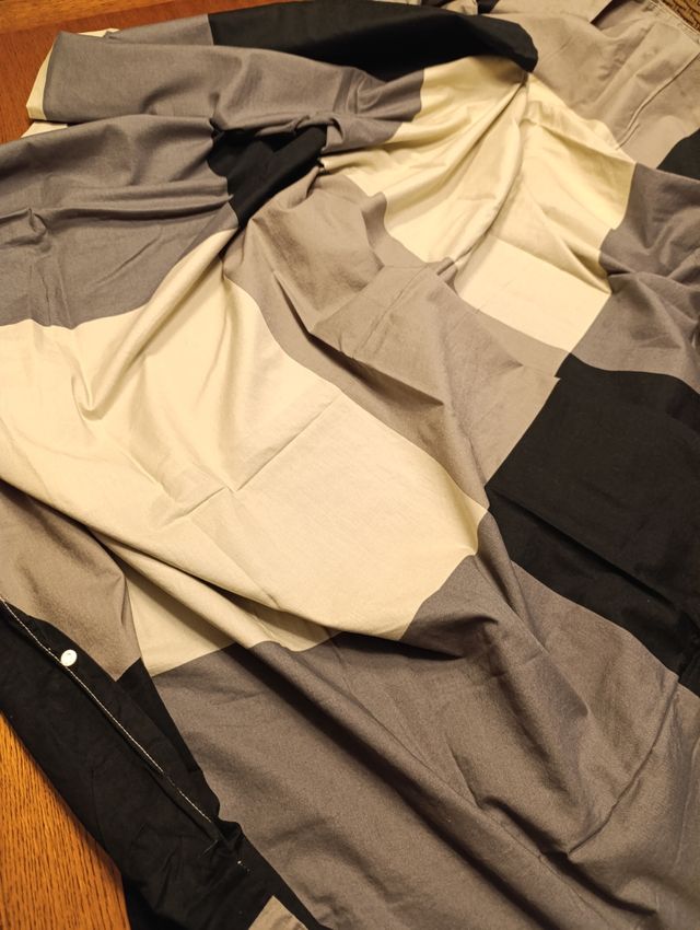 Funda nórdica algodón gris beige