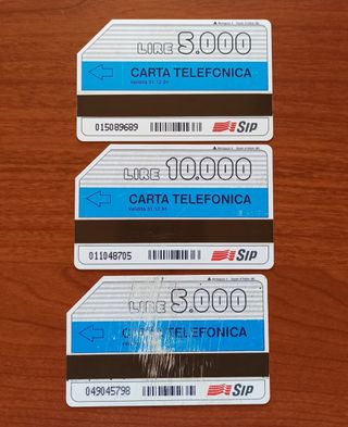 Schede telefoniche SIP  IP con l'italia anni '90