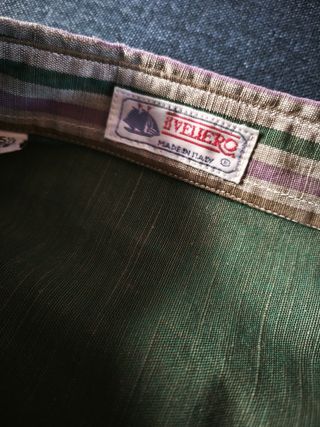 Camisa lino de manga corta verde marinera