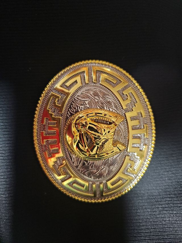 Hebilla Cinturón Mariachi Dorada y plata edad.