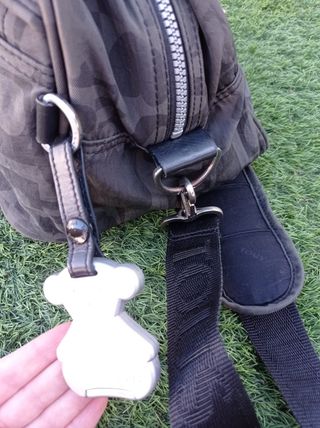 Bolso bandolera TOUS negro y gris