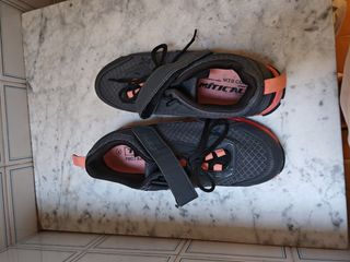 Zapatillas MTB ciclismo, grises y rosas
