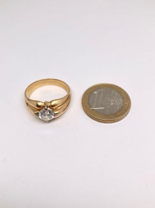 Anillo solitario oro 18k