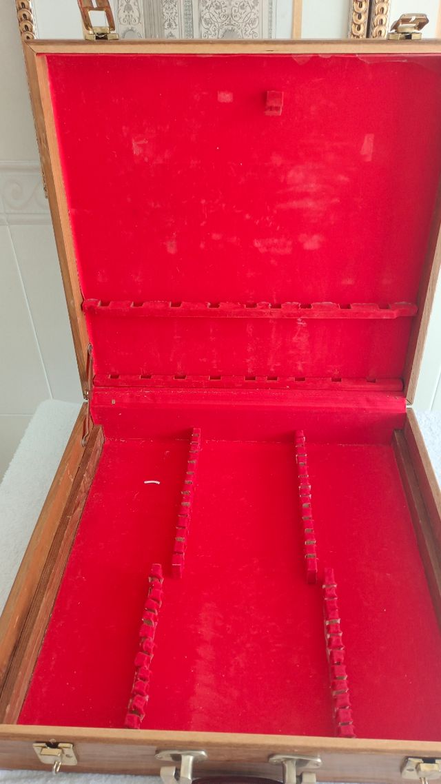 ✨Maletín cuberteria madera