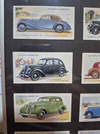 Cromos 1930 player's cigarettes automóviles 