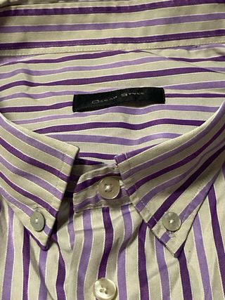 Camisa Oscar Style- Rayas Moradas talla 54

