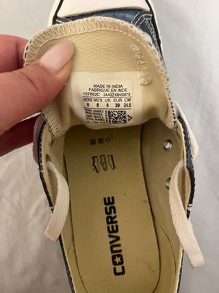 Converse All Star Blu Metallizzato