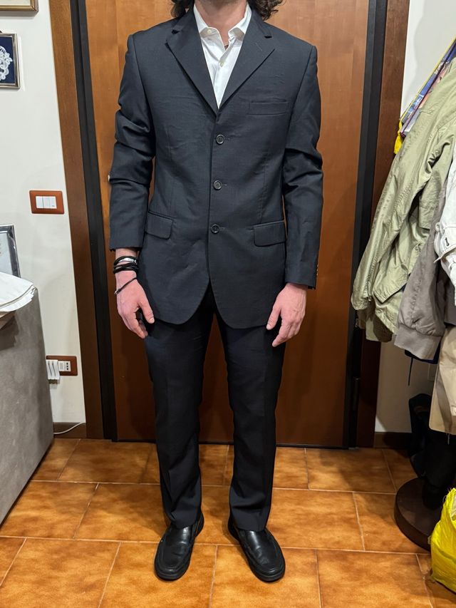 Abito da cerimonia nero taglia 46, pantalone+ giac