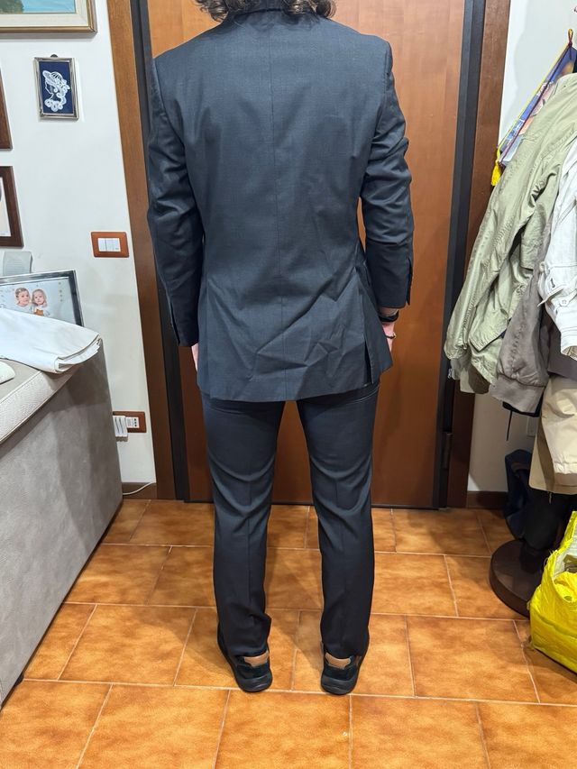 Abito da cerimonia nero taglia 46, pantalone+ giac