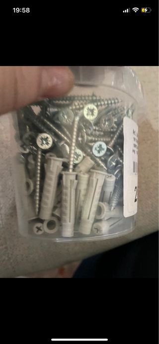 100 Tasselli + Viti 6x30mm