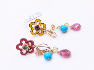 Pendientes TOUS oro multicolor