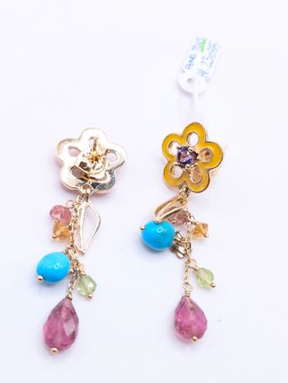 Pendientes TOUS oro multicolor