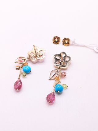 Pendientes TOUS oro multicolor