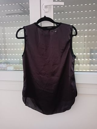 Blusa Color Negro y Plata