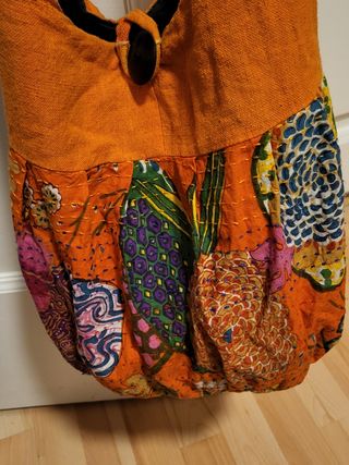 Bolsa algodón étnica - Naranja