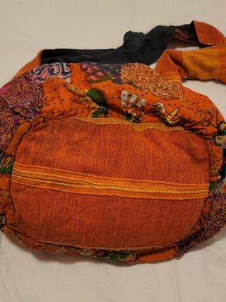 Bolsa algodón étnica - Naranja