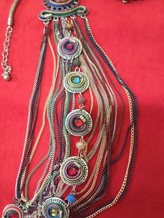 Collar Boho étnico multicolor