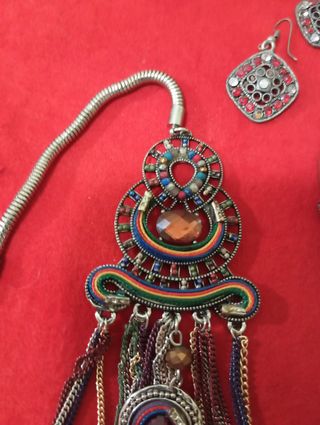 Collar Boho étnico multicolor