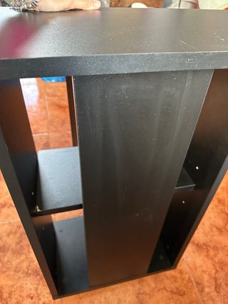 Mueble auxiliar negro 60x30cm