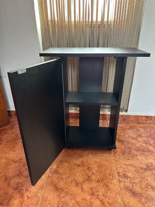Mueble auxiliar negro 60x30cm